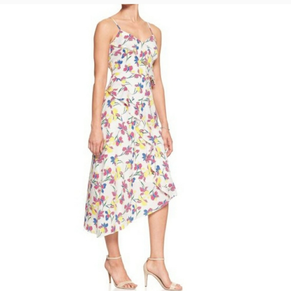 Banana Republic white floral dress